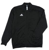 Černá sportovní funkční propínací mikina Adidas