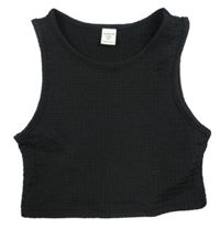 Černý crop top Shein