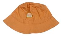 Oranžový klobouk s nášivkou zn. Primark