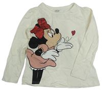 Smetanové triko s Minnie Disney