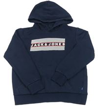 Tmavomodrá mikina s kapucí Jack & Jones