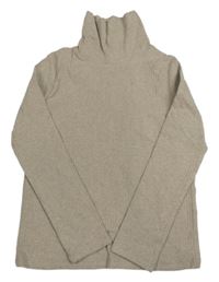 Béžový žebrovaný rolák H&M
