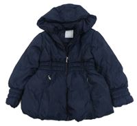 Tmavomodrá šusťáková zimní parka s kapucí Mayoral