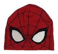 Červená vzorovaná čepice - Spiderman