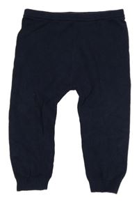 Tmavomodré pletené tepláky Nutmeg