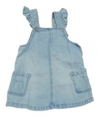 Světlemodré riflové laclové šaty s kapami F&F