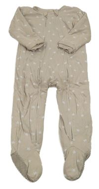 Světlehnědý zateplený overal s hvězdami Next