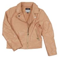 Růžová koženková bunda Kiabi