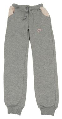 Šedo-růžové tepláky Nike