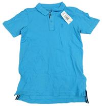 Tyrkysové polo tričko s ananasem Urban