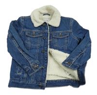 Tmavomodrá riflová zateplená bunda Denim Co. 