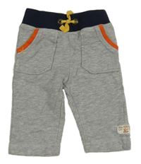 Šedo-tmavomodré tepláky Tom Tailor 