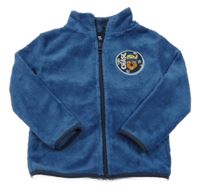 Tmavomodrá chlupatá propínací mikina s Chasem Nickelodeon