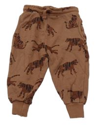 Hnědé tepláky s tygry Zara