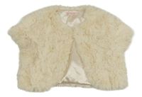 Smetanové kožešinové podšité bolerko C&A