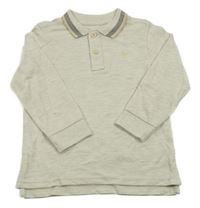 Béžové mikinotriko s límečkem George 