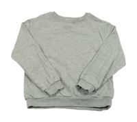 Šedá melírovaná mikina H&M
