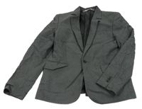 Šedé společenské lněné sako H&M