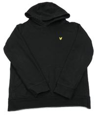Černá mikina s klokankou a kapucí Lyle&Scott