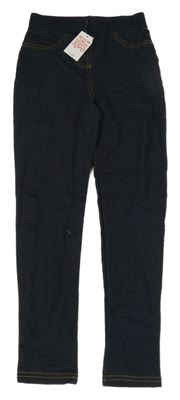 Nové - Tmavomodré legíny riflového vzhledu Matalan