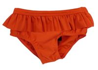 Červené plavkové kalhotky s volánky H&M