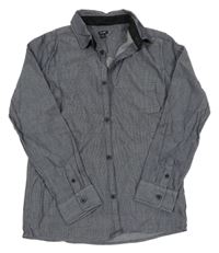 Tmavomodro-bílá kostkovaná košile Kiabi