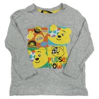 Šedé melírované tričko s Pudsey George