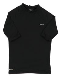 Černé UV triko s logem Olaian