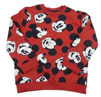 Červená mikina s Mickeym Disney