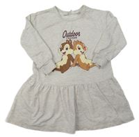 Šedé teplákové šaty s Chipem a Dalem H&M