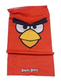 Červený multifunkční nákrčník s Angry Birds