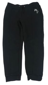 Černé tepláky s výšivkou zn. RIVER ISLAND