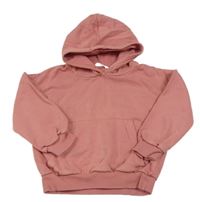 Skořicová oversize mikina s kapsou a kapucí M&S