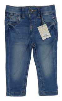 Nové - modré skinny teplákové rifle PRIMARK