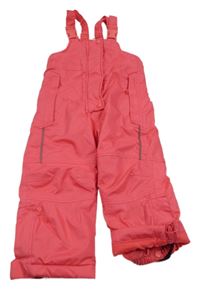 Růžové šusťákové zimní laclové oteplovačky impidimpi