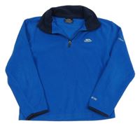 Modrá fleecová funkční mikina s logem TRESPASS