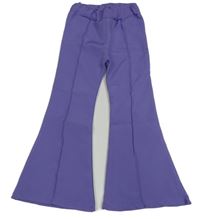 Fialové flare kalhoty LioNN