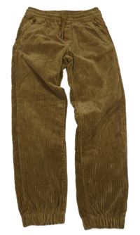 Hnědé cuff manšestráky OVS