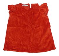 Červené sametové podšité tričko LEIGH TUCKER