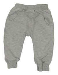 Šedé melírované turecké tepláky 