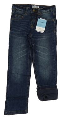 Nové - tmavomodré podšité rifle impidimpi