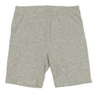 Světlešedé melírované legínové kraťasy L&D