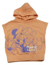 Broskvová mikina s Minnie s Daisy a kapucí H&M