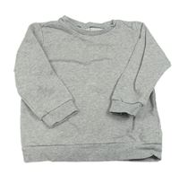 Šedá melírovaná mikina H&M