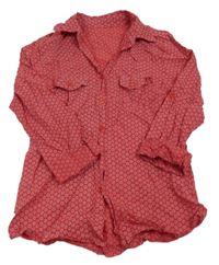 Červená vzorovaná tunika