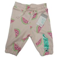 Nové - Světlerůžové tepláky s melouny Primark