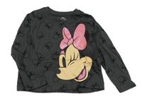 Antracitové triko s Minnie Primark