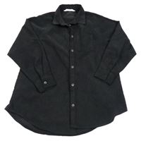 Antracitová žebrovaná košilová bunda H&M