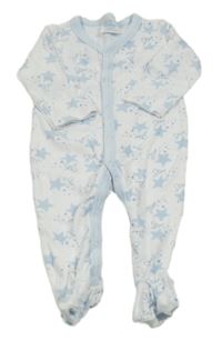 Bílý overal s hvězdami a nápisy