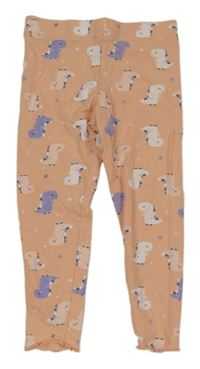 Meruňkové legíny s dinosaury Impidimpi